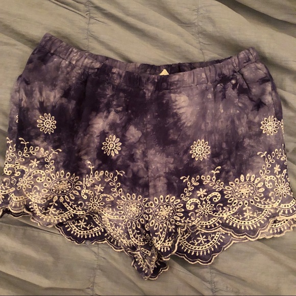 PacSun Pants - Purple Crochet Fabric Shorts
